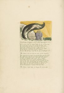 不満の波の影..、ヴィジョンズオブザドーターズオブアルビオン、1793年の版7（レリーフエッチングはwc付きの緑で印刷） 作： William Blake
